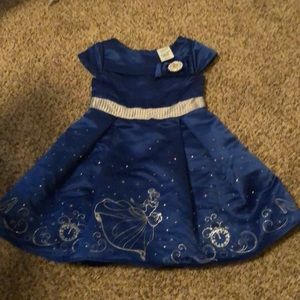 Disney girls blue dress size 4